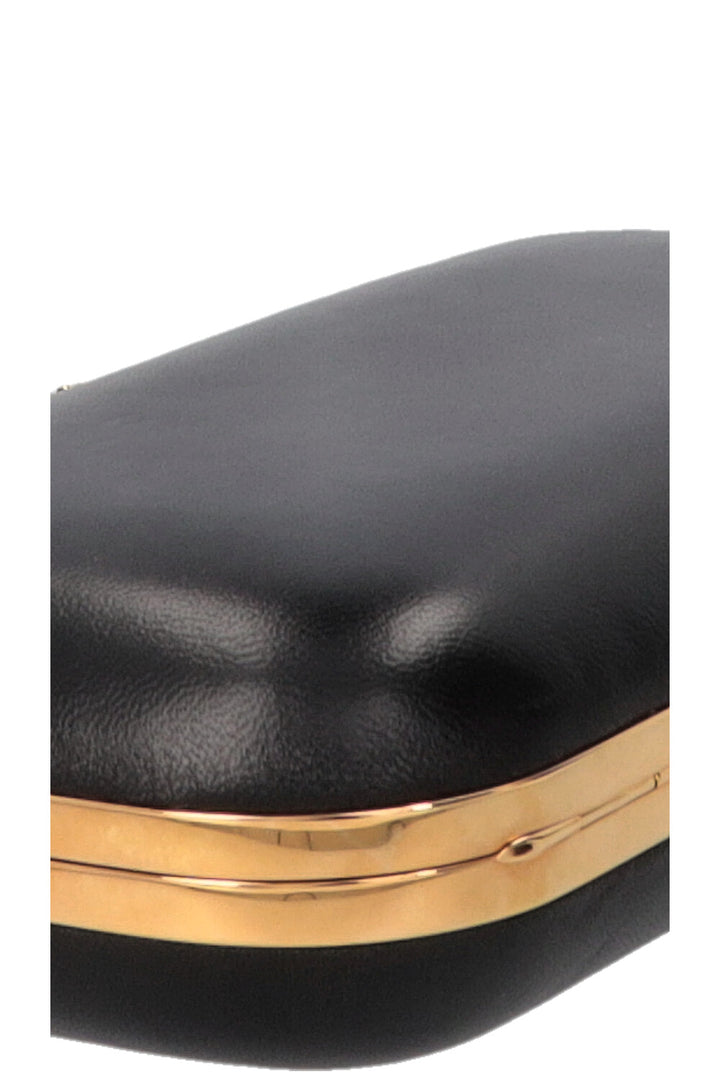 ALEXANDER MCQUEEN Pochette Knuckle Box noire