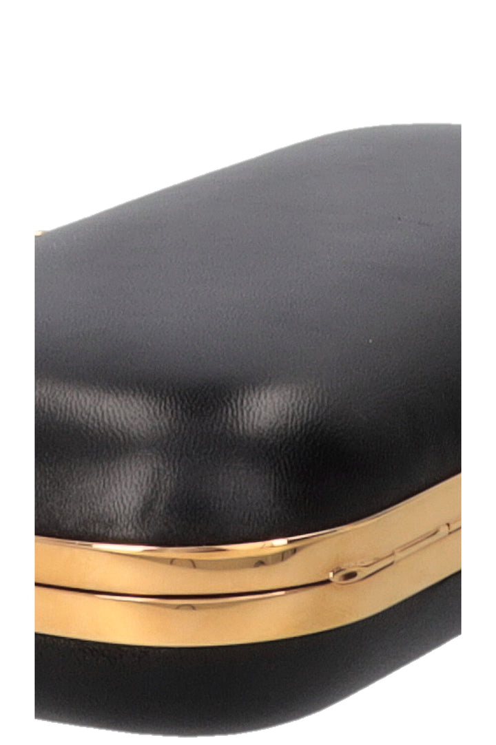 ALEXANDER MCQUEEN Pochette Knuckle Box noire