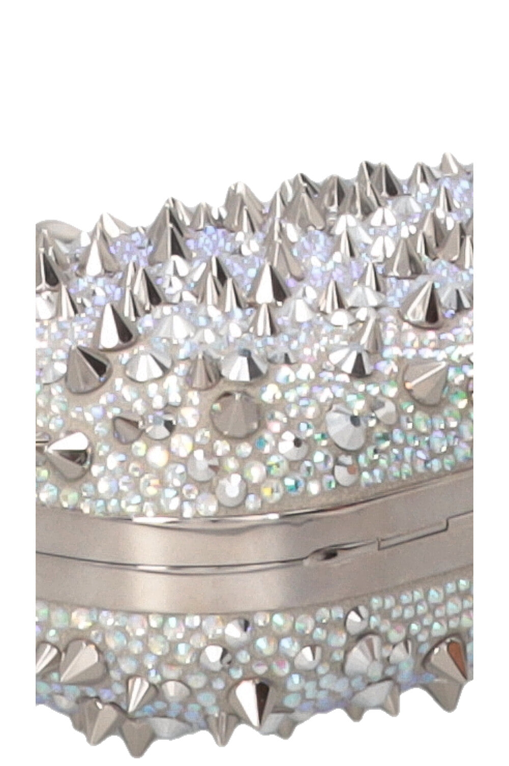 ALEXANDER MCQUEEN Skull Knuckle Spike Clutch Silver