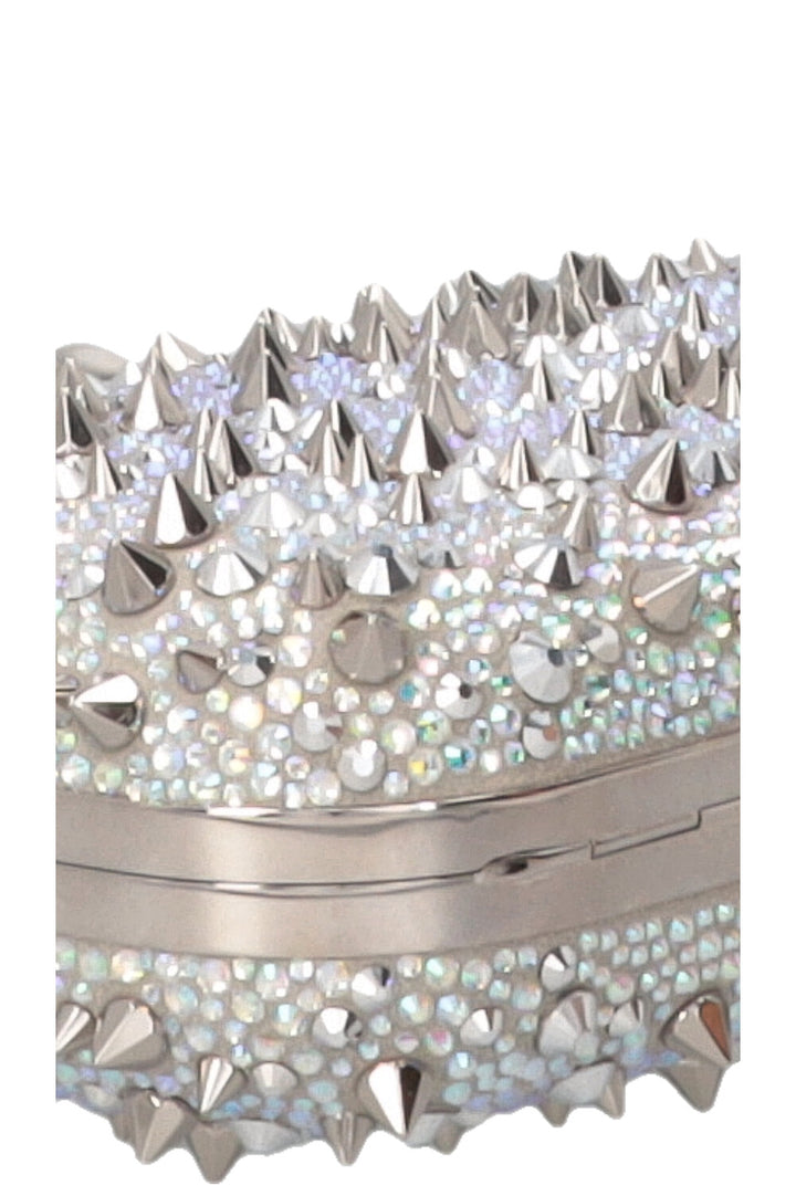 ALEXANDER MCQUEEN Skull Knuckle Spike Clutch Silver