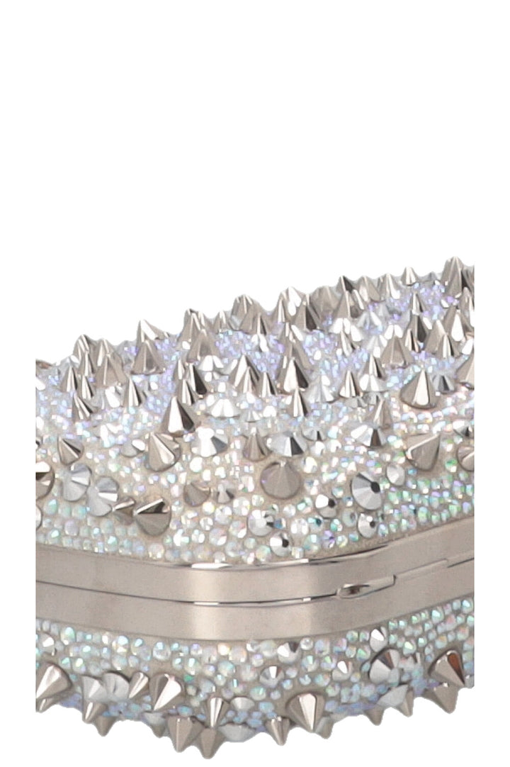 ALEXANDER MCQUEEN Skull Knuckle Spike Clutch Silver