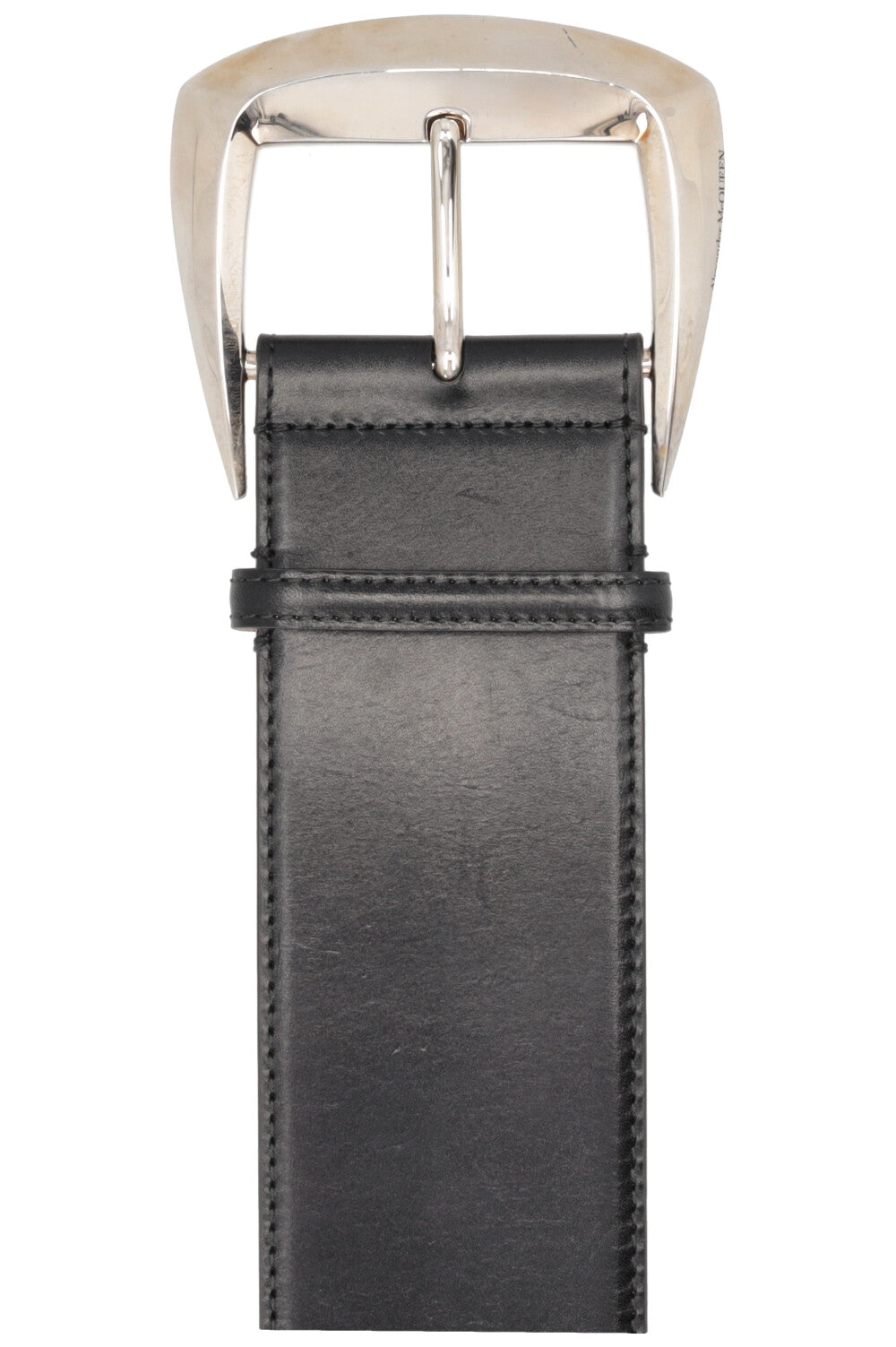 ALEXANDER MCQUEEN Geometric Buckle Belt Black