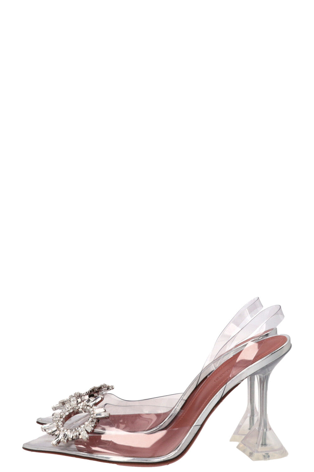 AMINA MUADDI Begum Crystal Heels PVC Transparent