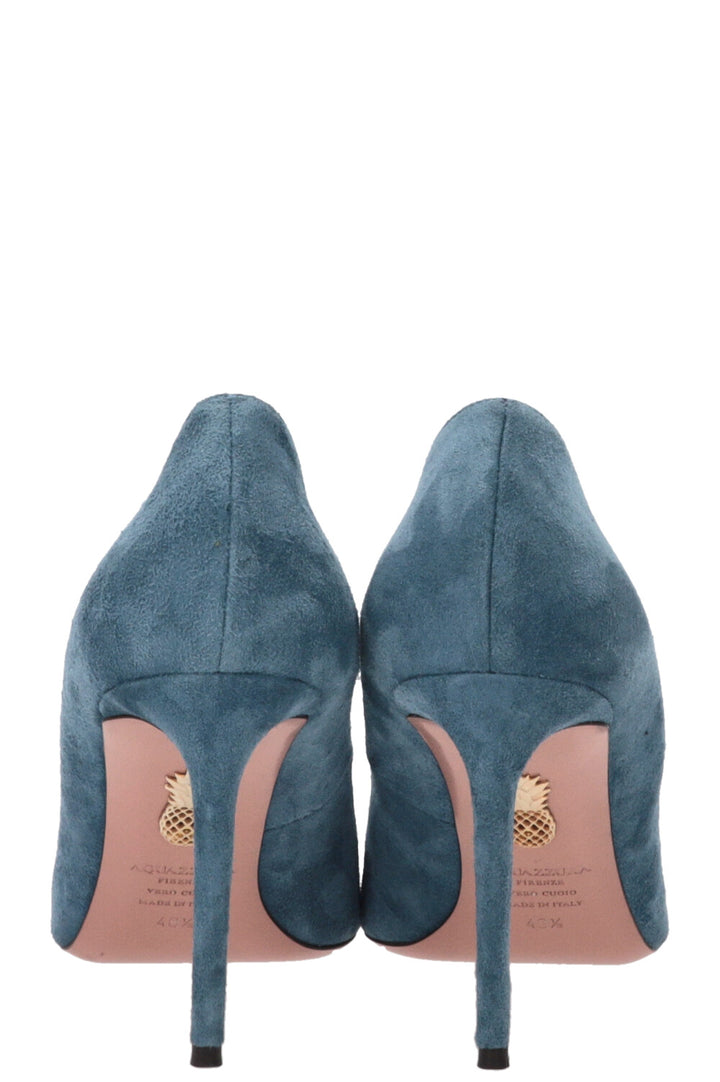 AQUAZZURA Purist Pumps Suede Blue