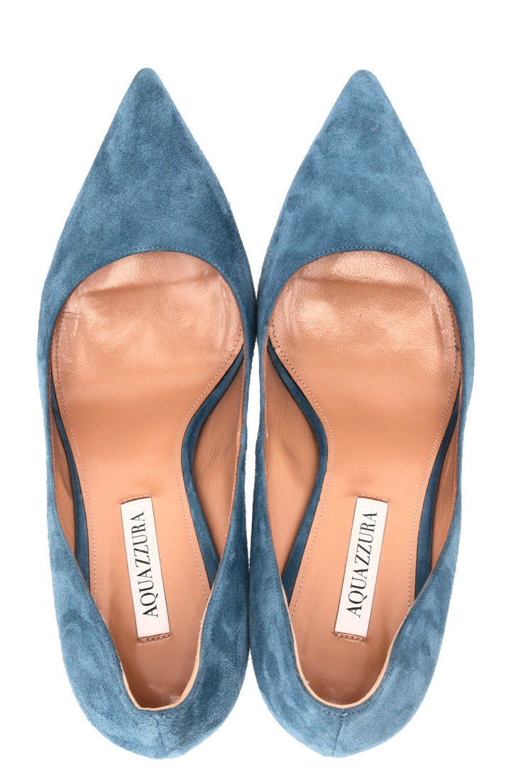 AQUAZZURA Purist Pumps Suede Blue