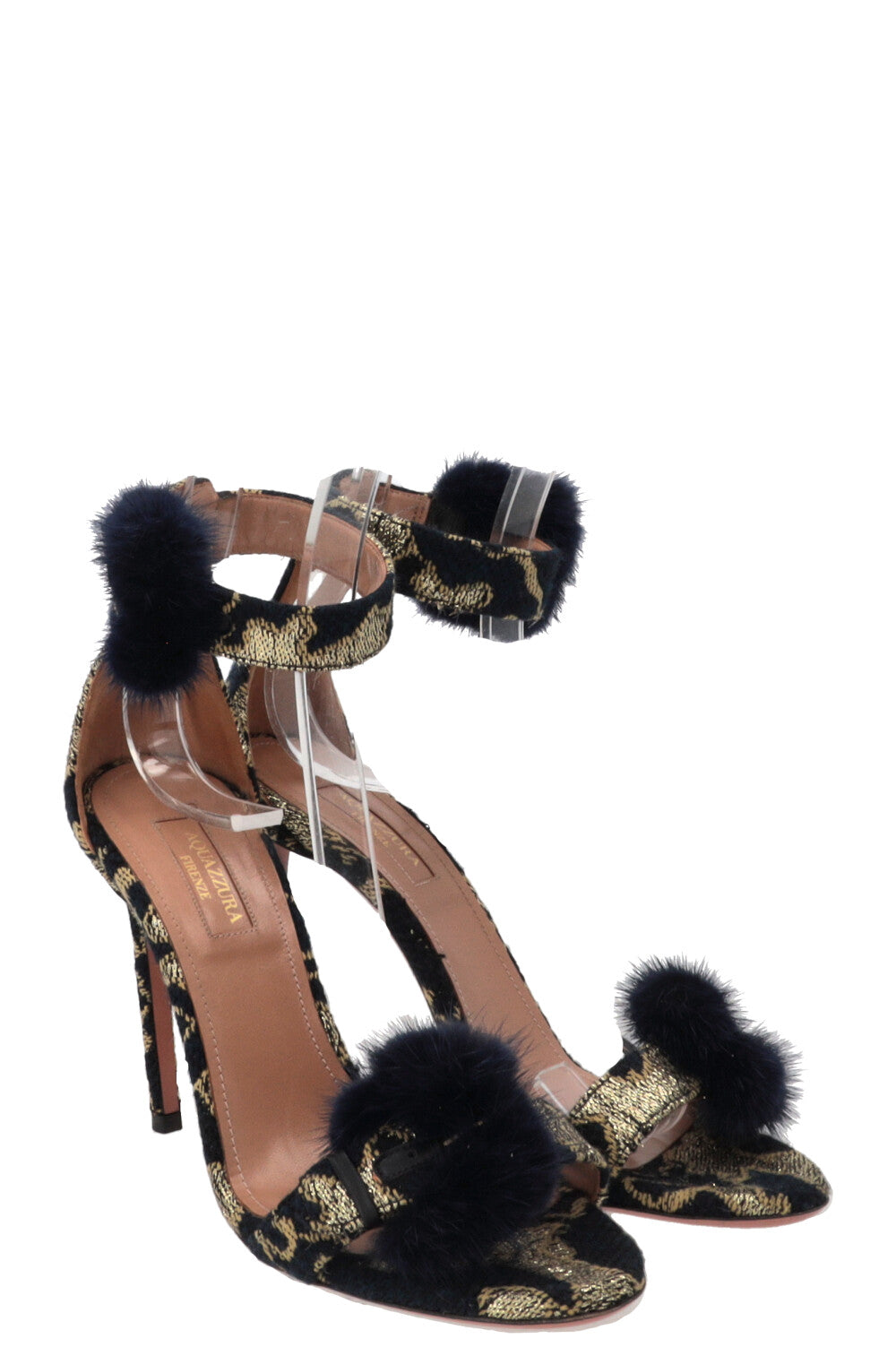 Sandales AQUAZZURA Sinatra 105 Mink Navy