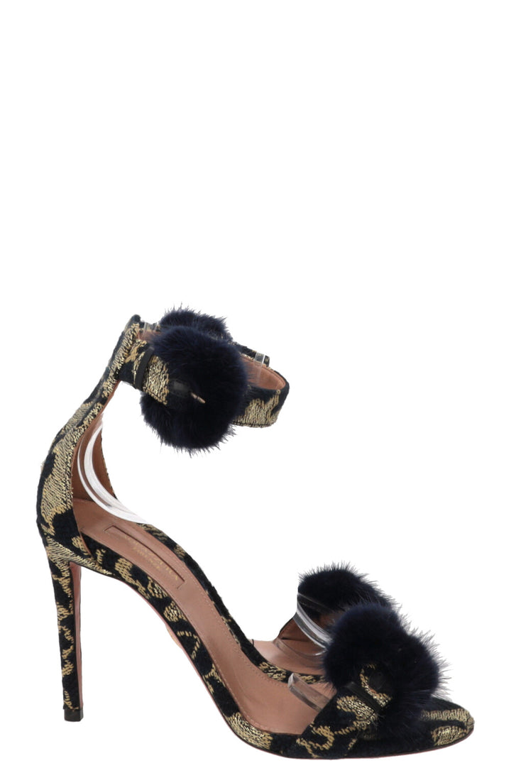Sandales AQUAZZURA Sinatra 105 Mink Navy