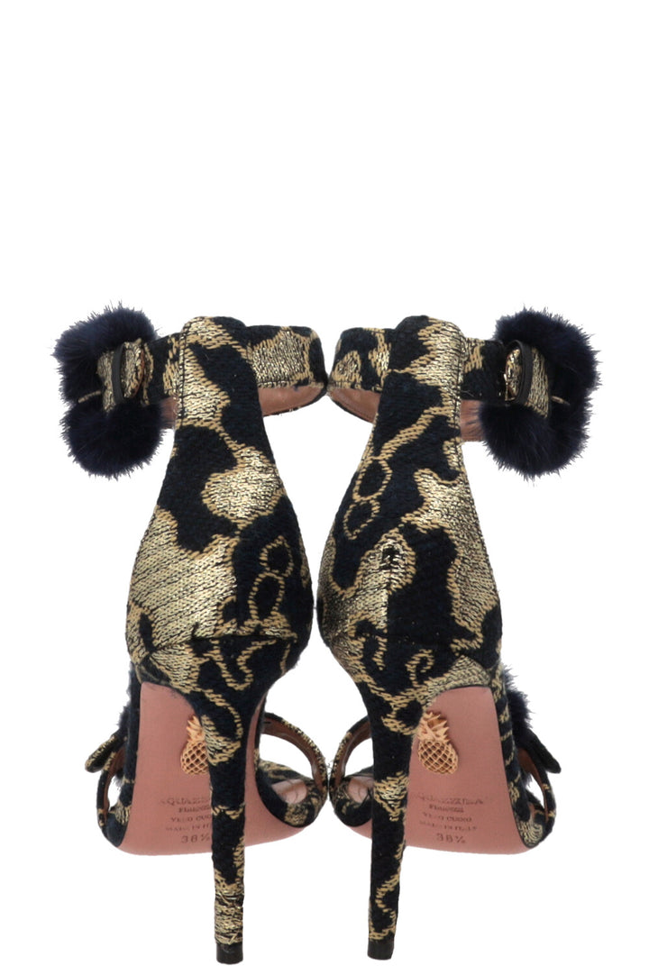 Sandales AQUAZZURA Sinatra 105 Mink Navy