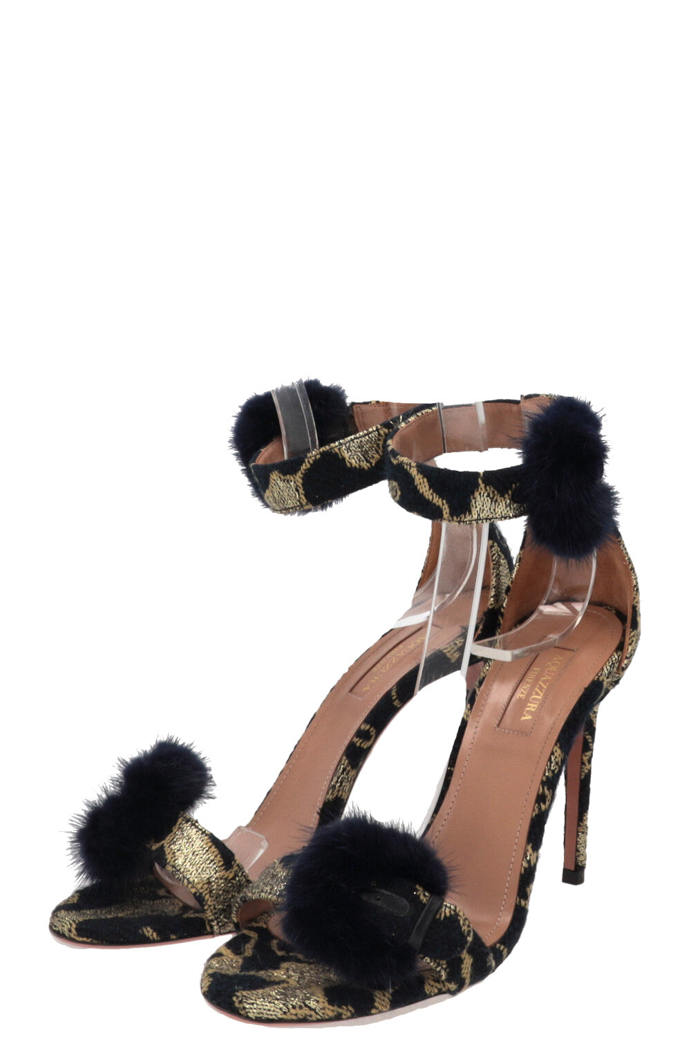 Sandales AQUAZZURA Sinatra 105 Mink Navy