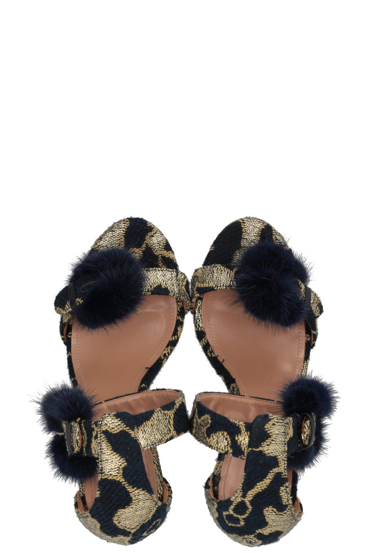 Sandales AQUAZZURA Sinatra 105 Mink Navy