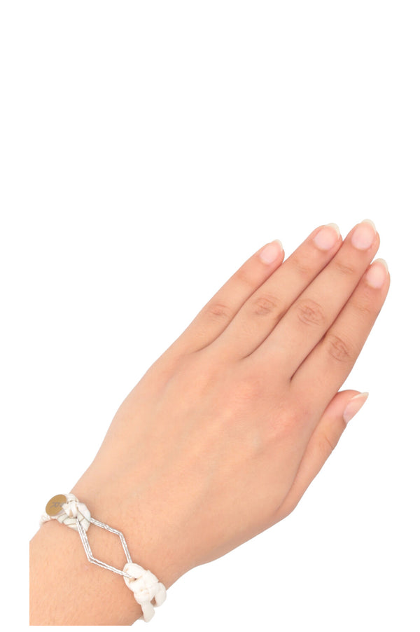 UNFOLD Hermès Silk Bracelet Silver