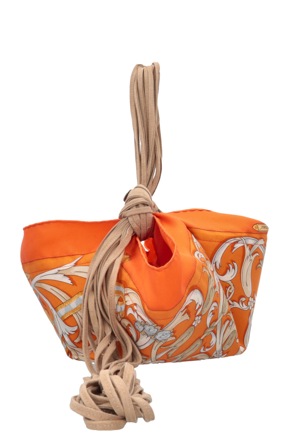 UNFOLD Hermès Silk Knot Bag Orange