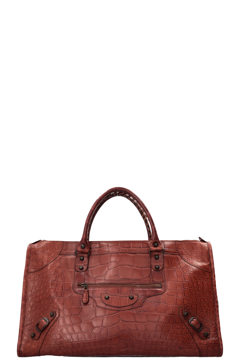 Sac Balenciaga City XL en alligator cognac