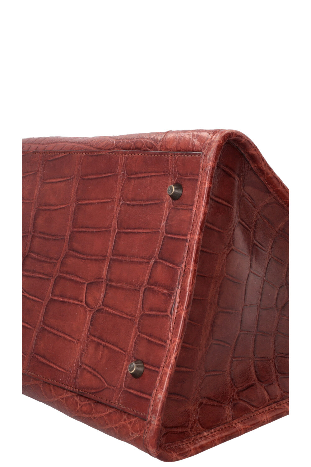 Sac Balenciaga City XL en alligator cognac
