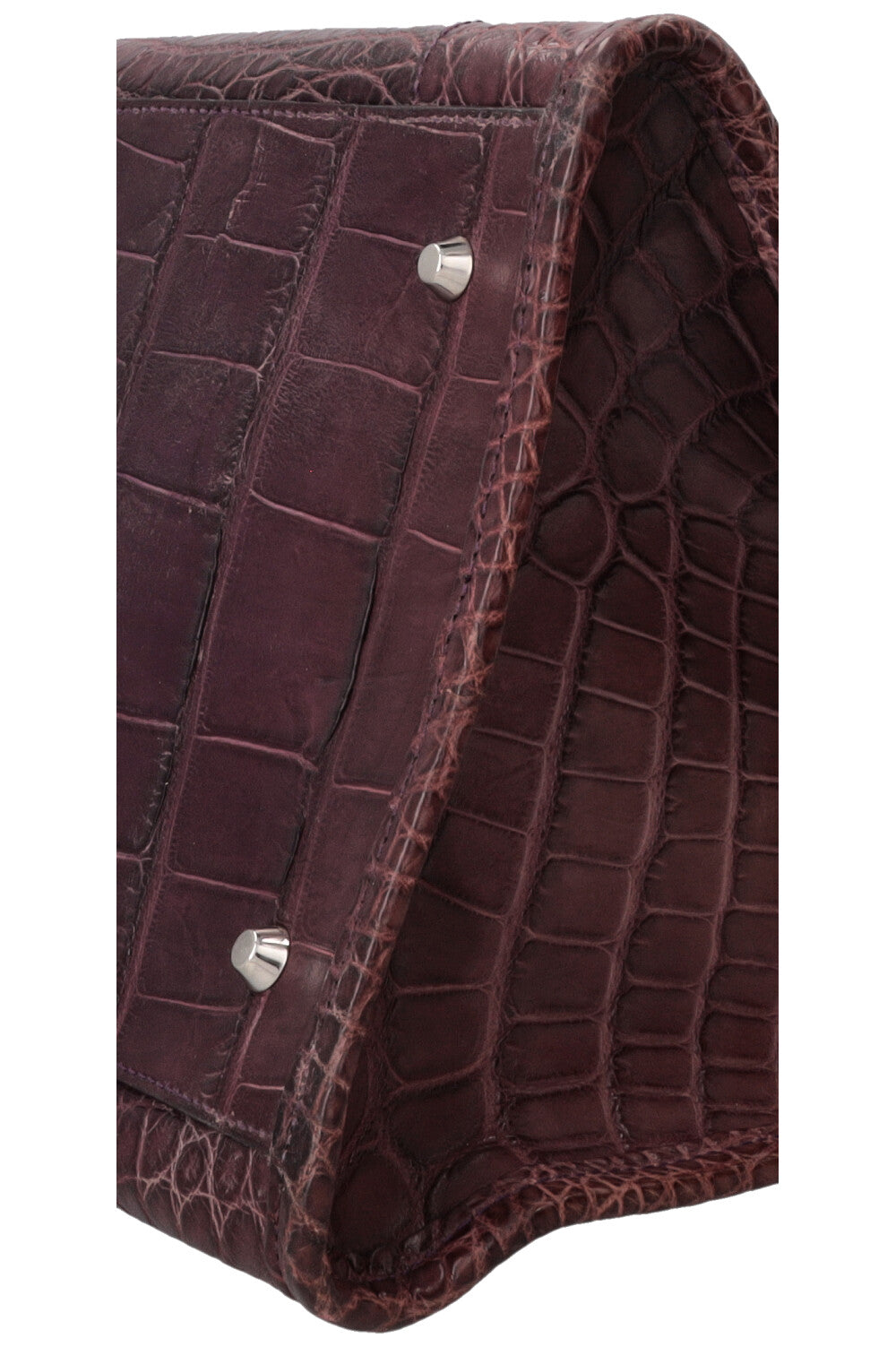 Sac City XL BALENCIAGA en alligator prune