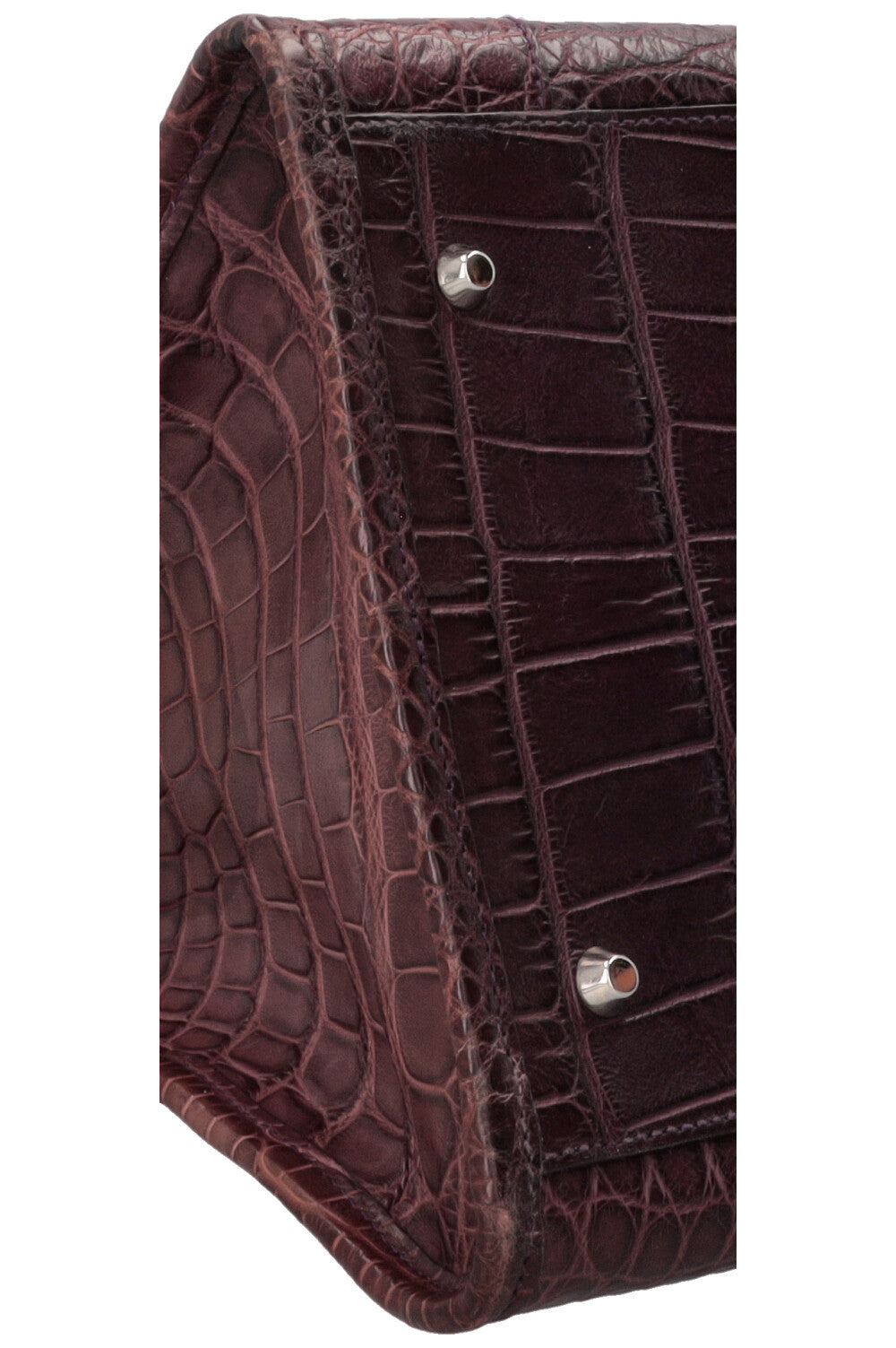 Sac City XL BALENCIAGA en alligator prune