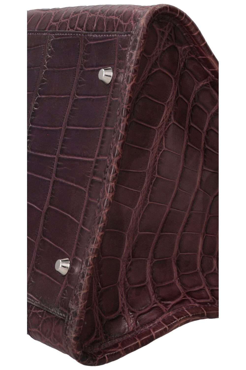 Sac City XL BALENCIAGA en alligator prune