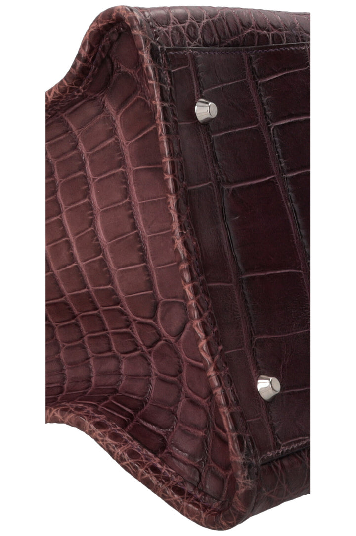 Sac City XL BALENCIAGA en alligator prune