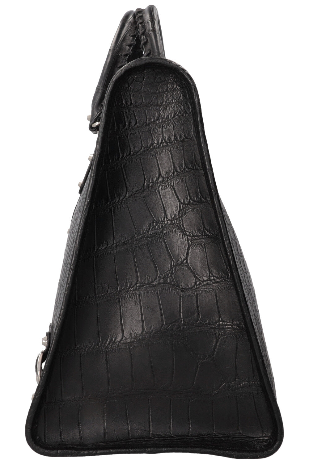BALENCIAGA City Weekender Bag Alligator Black