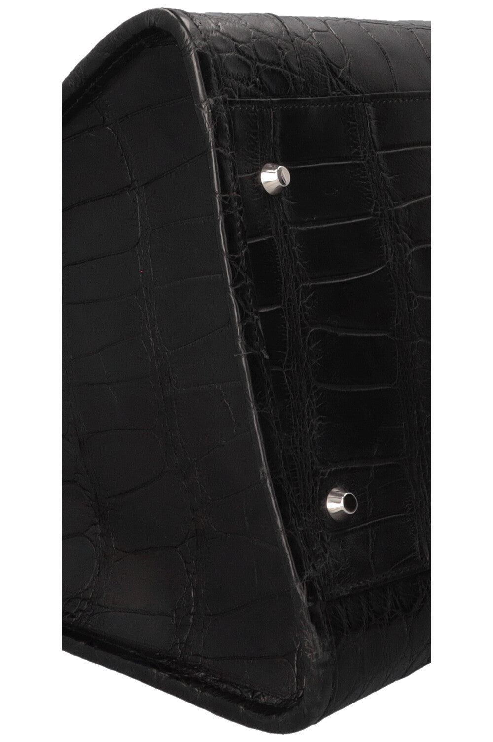 BALENCIAGA City Weekender Bag Alligator Black