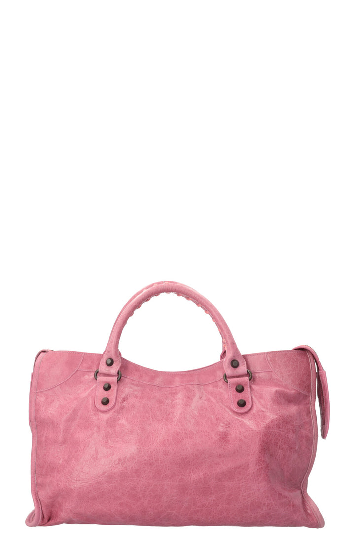 BALENCIAGA Classic City Bag Medium Leather Pink