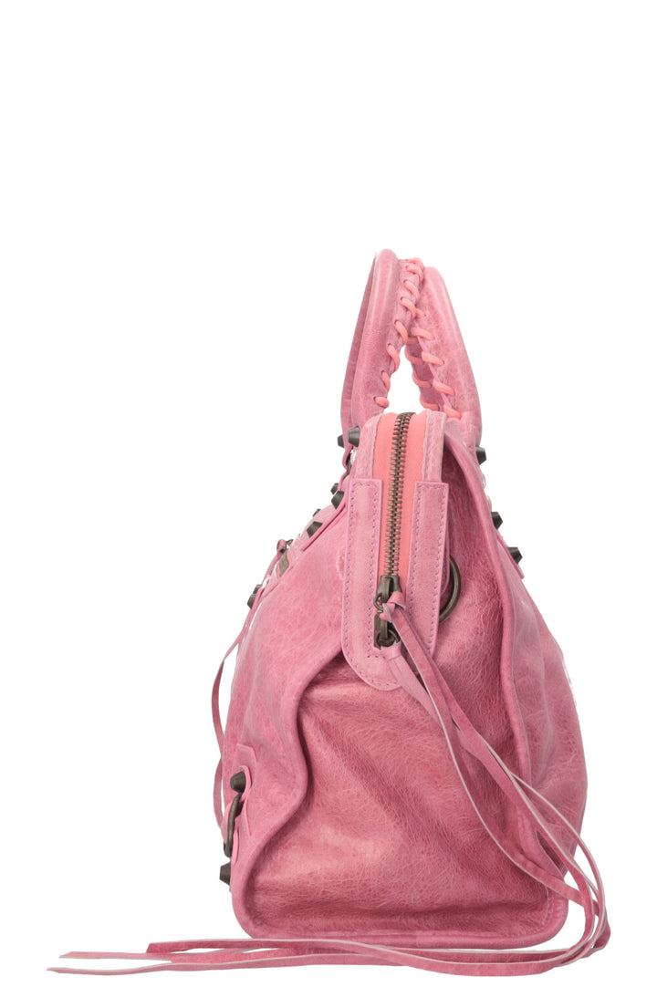 BALENCIAGA Classic City Bag Medium Leather Pink