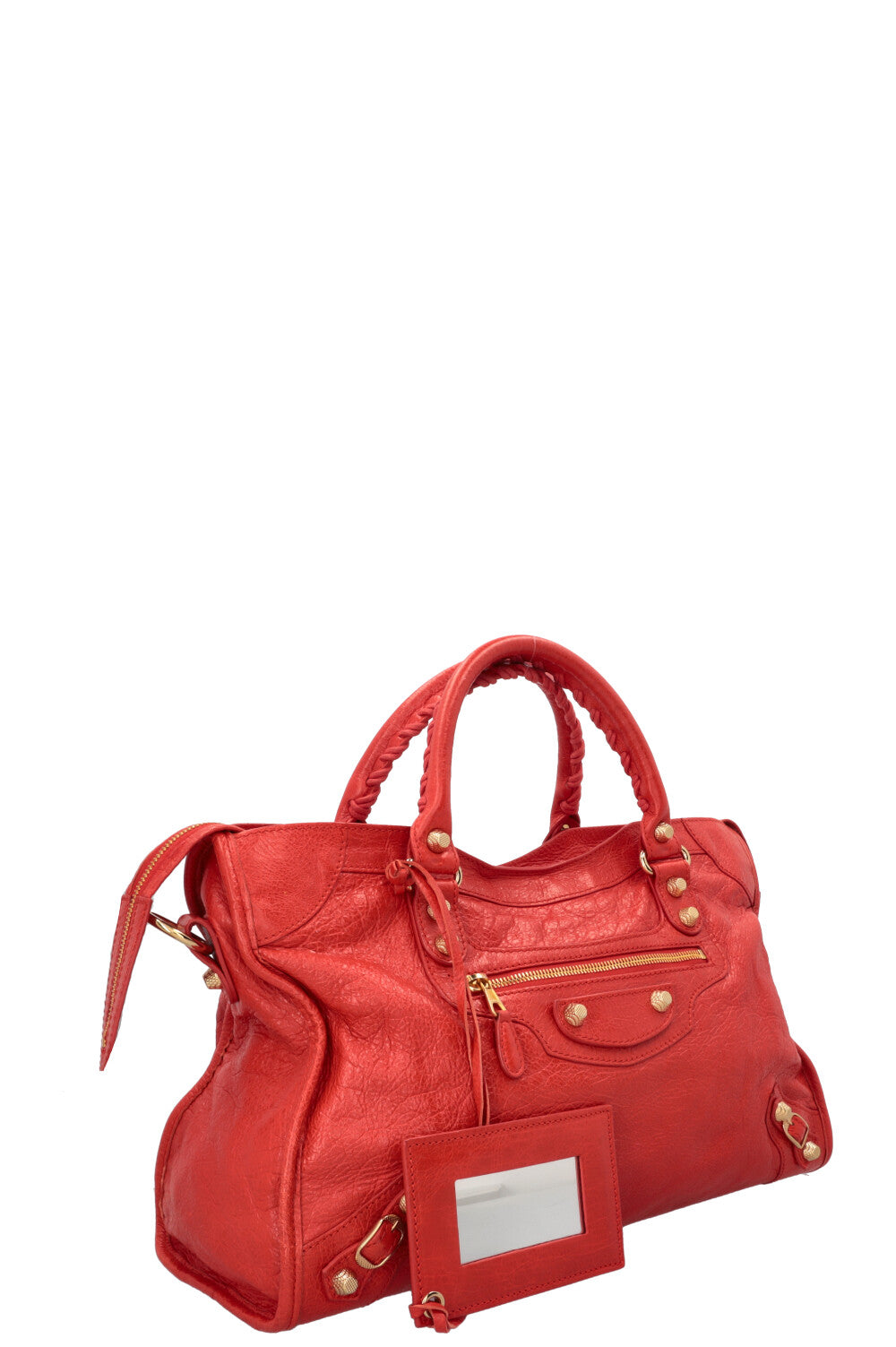 BALENCIAGA Classic City Bag Medium Cuir Orange
