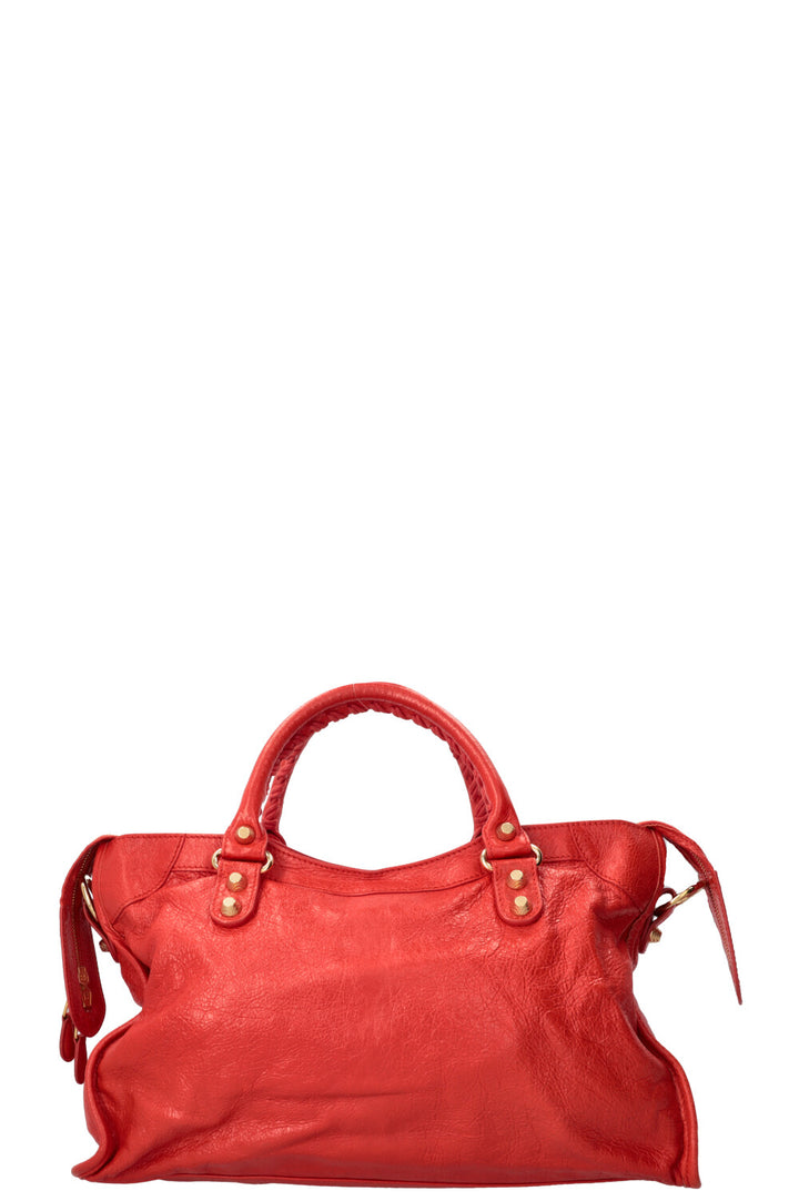BALENCIAGA Classic City Bag Medium Cuir Orange