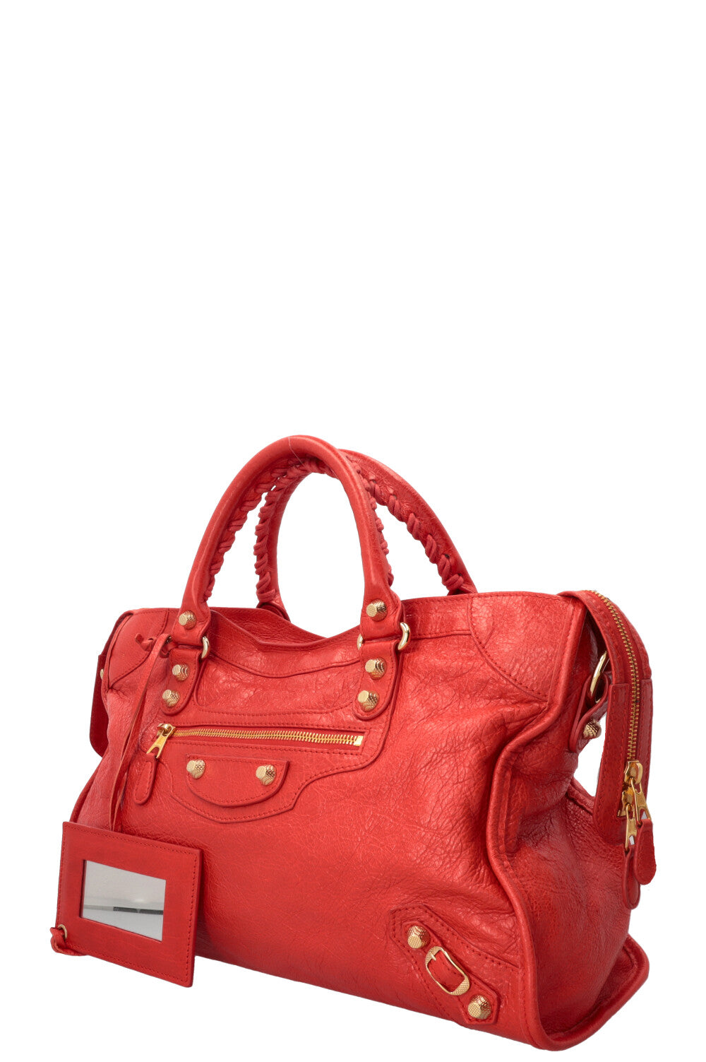 BALENCIAGA Classic City Bag Medium Cuir Orange