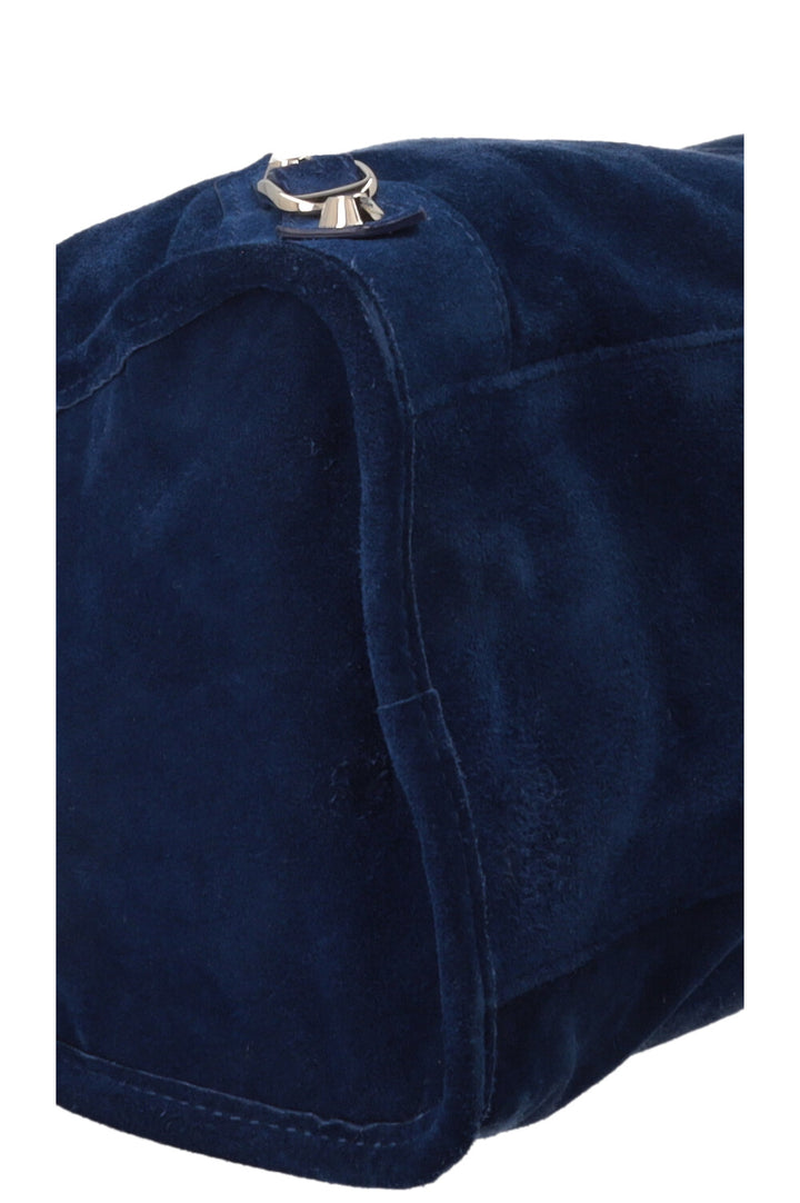 BALENCIAGA Classic City Bag Medium Suede Royal Blue