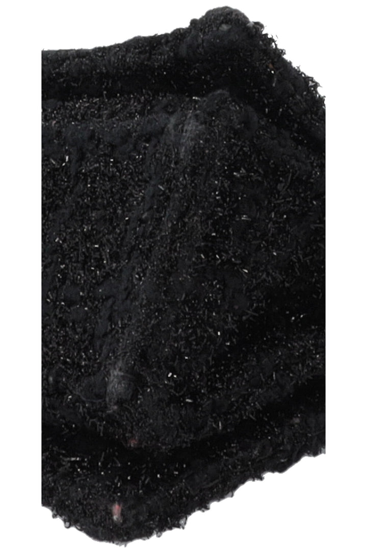 BALENCIAGA Crush Shoulder Bag Small Tweed Black