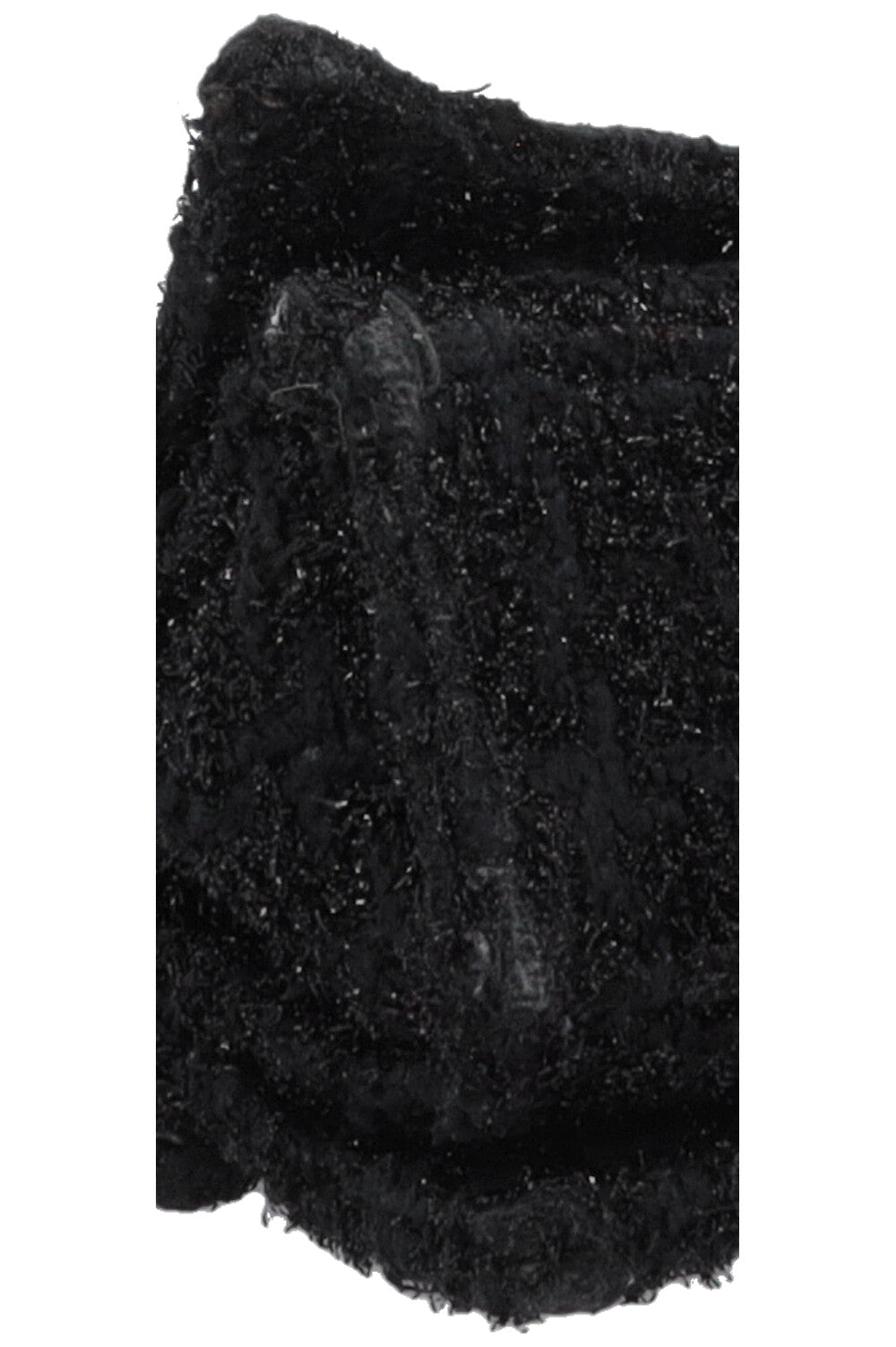 BALENCIAGA Crush Shoulder Bag Small Tweed Black