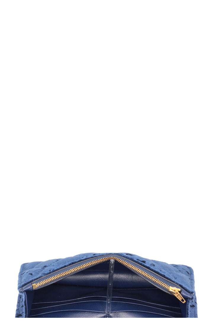 BALENCIAGA Crystal BB WOC Velvet Blue