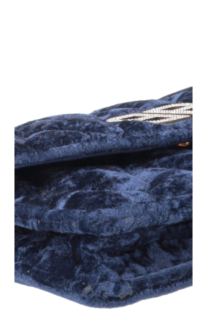 BALENCIAGA Crystal BB WOC Velvet Blue