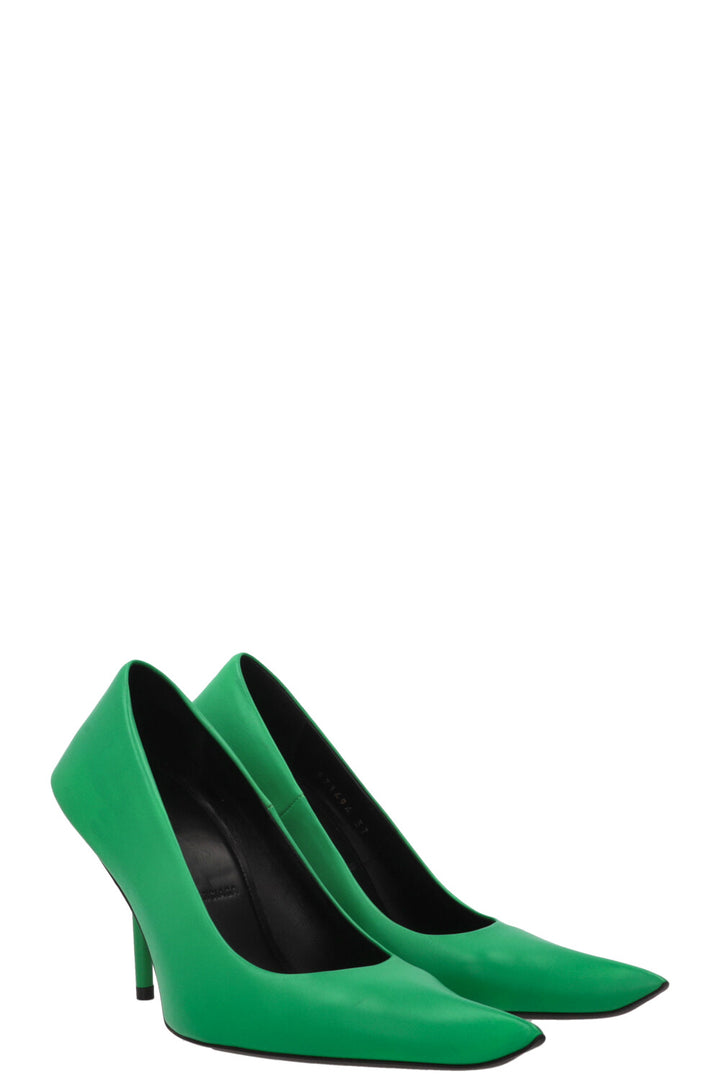 Escarpins Essex BALENCIAGA en cuir vert