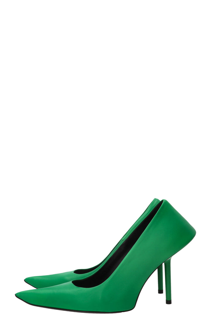 Escarpins Essex BALENCIAGA en cuir vert