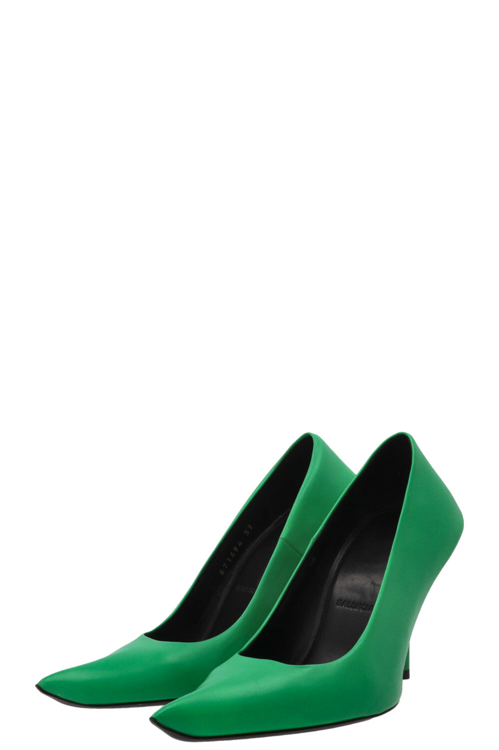 Escarpins Essex BALENCIAGA en cuir vert