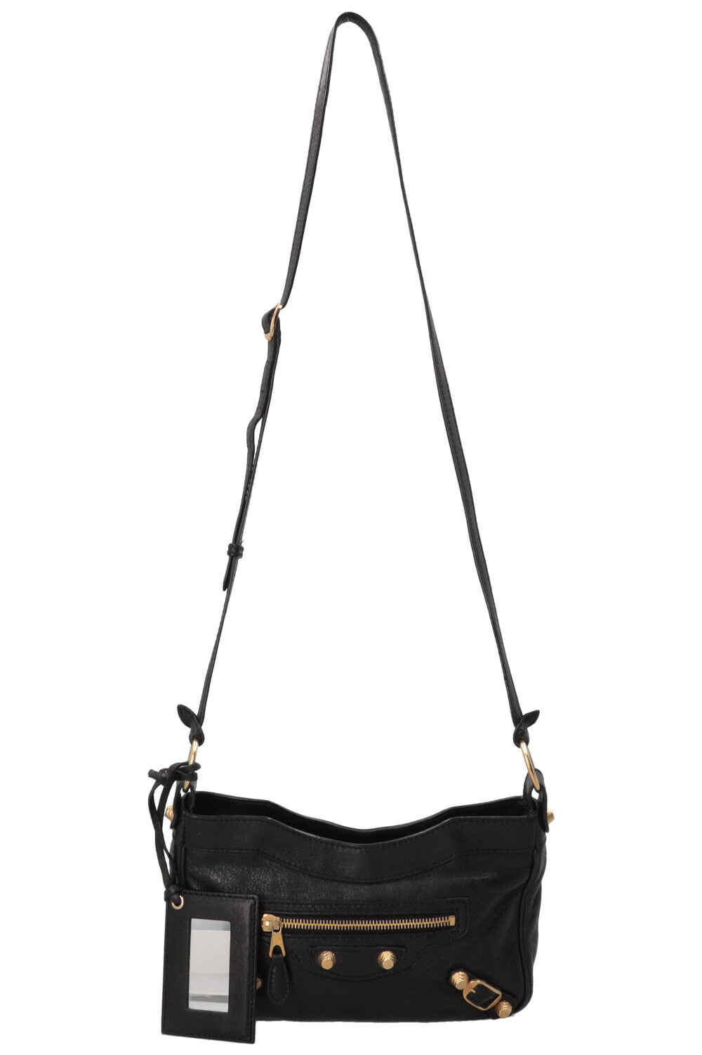 BALENCIAGA Giant 12 Hip Crossbody Bag Leather Black