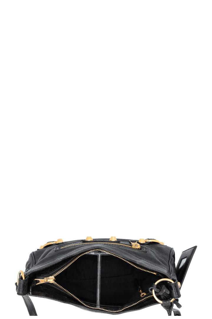 BALENCIAGA Giant 12 Hip Crossbody Bag Leather Black