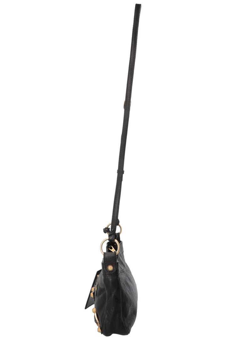 BALENCIAGA Giant 12 Hip Crossbody Bag Leather Black