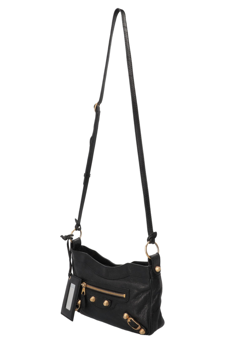 BALENCIAGA Giant 12 Hip Crossbody Bag Leather Black