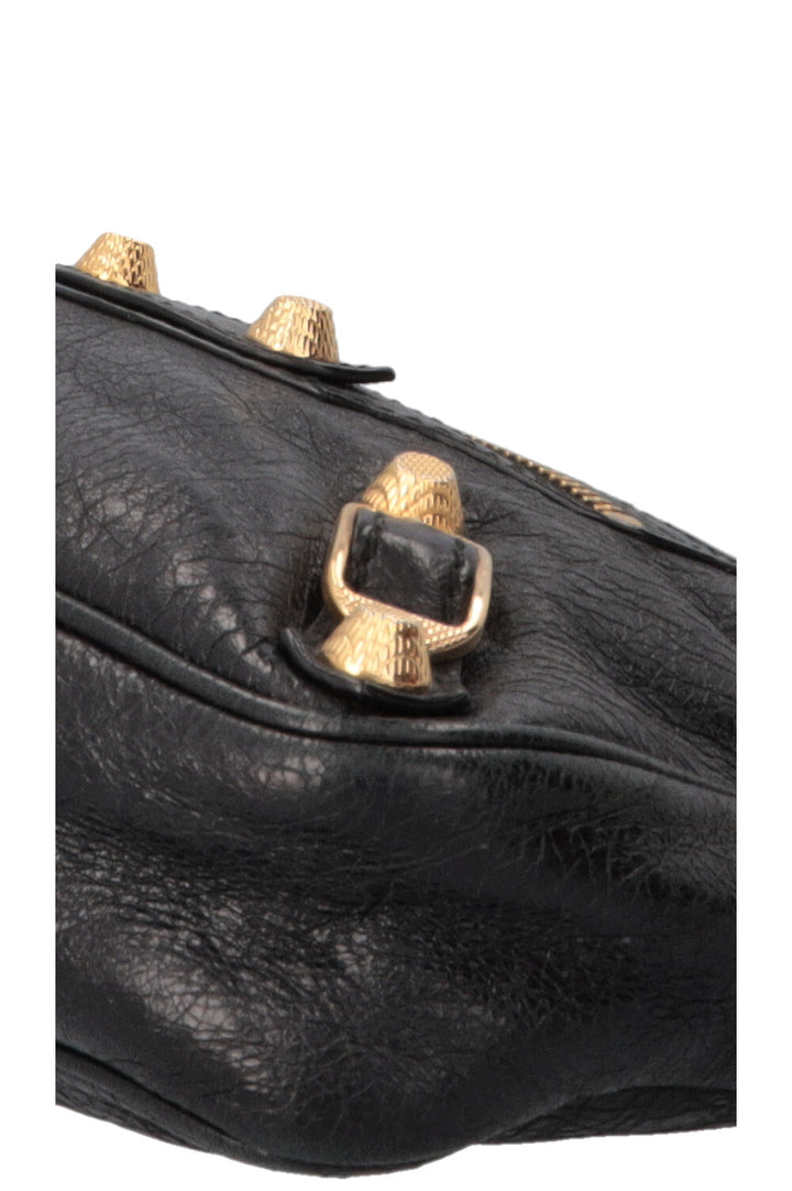 BALENCIAGA Giant 12 Hip Crossbody Bag Leather Black