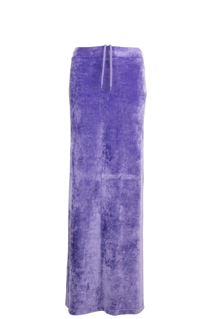 BALENCIAGA Maxi Skirt Velvet Purple
