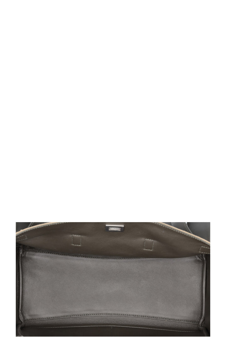BALENCIAGA Medium Bel Air Carry All Bag Canvas Khaki