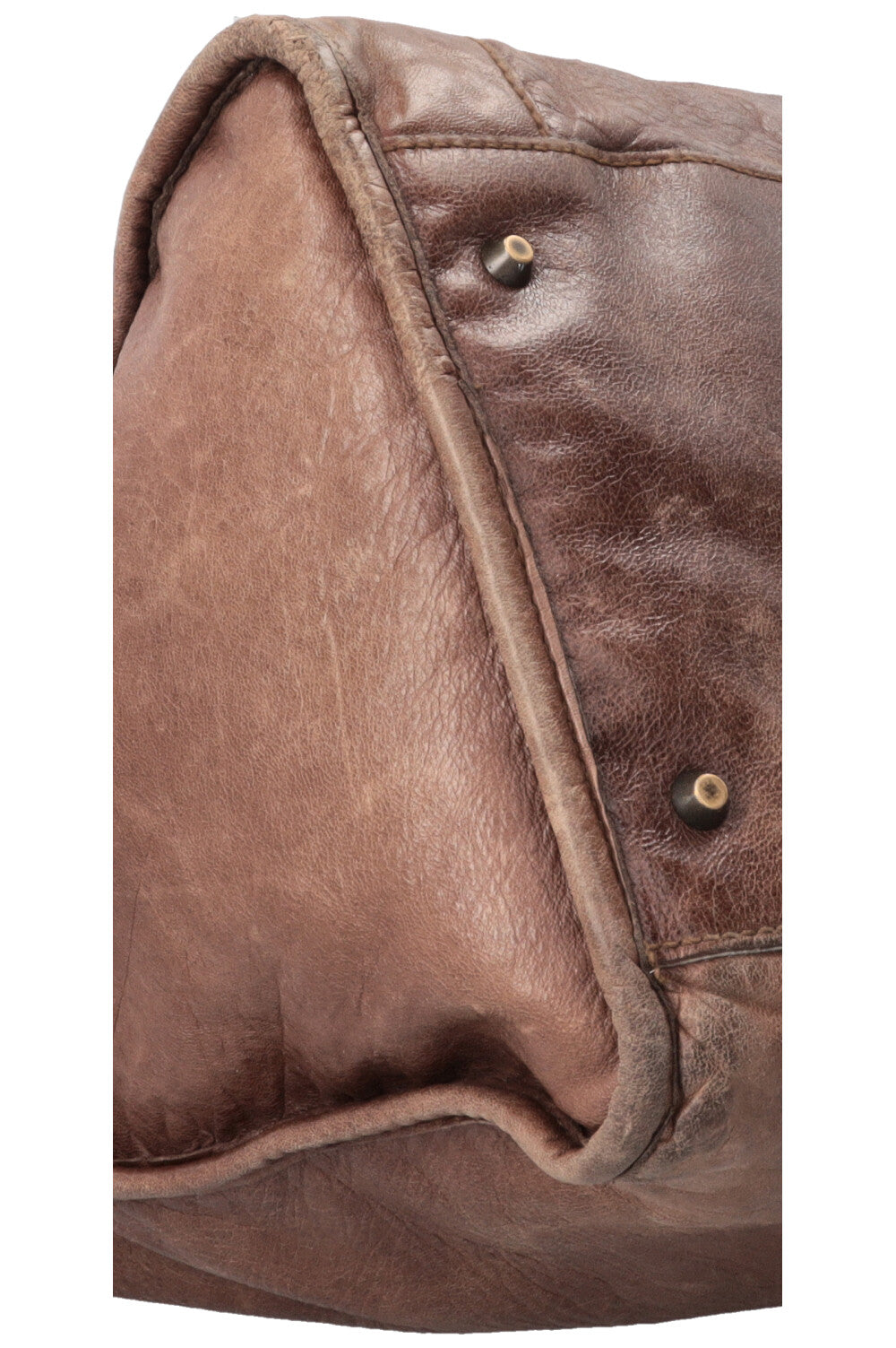 BALENCIAGA Vintage Motocross Classic Weekender Cuir Marron