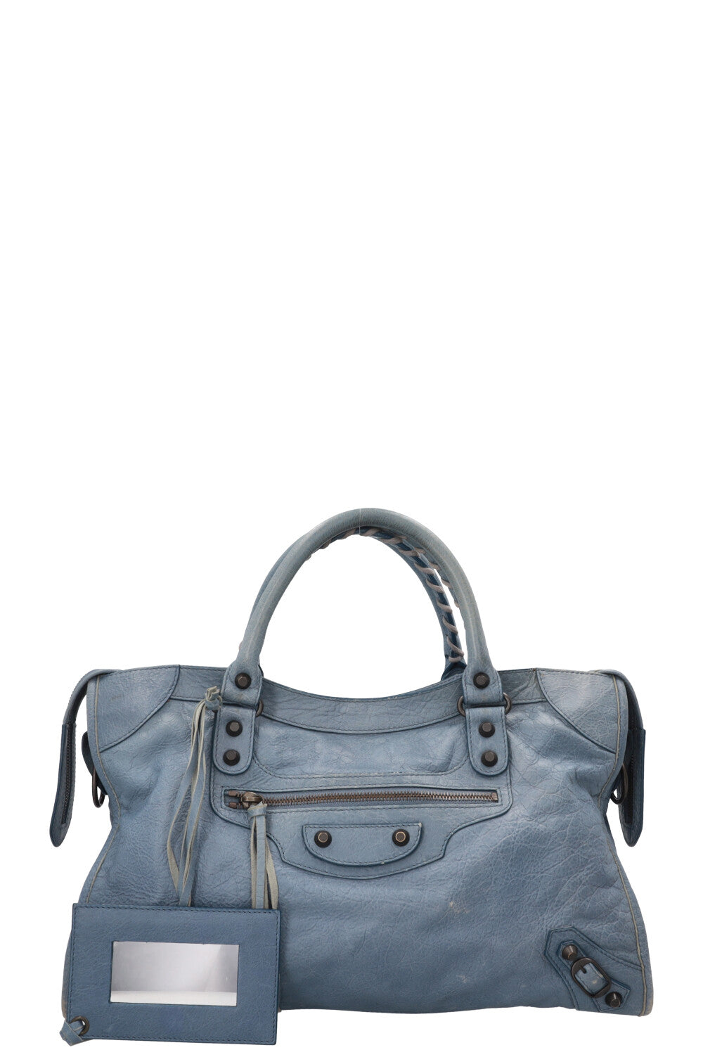 BALENCIAGA Classic City Bag Medium Leather Atlantique