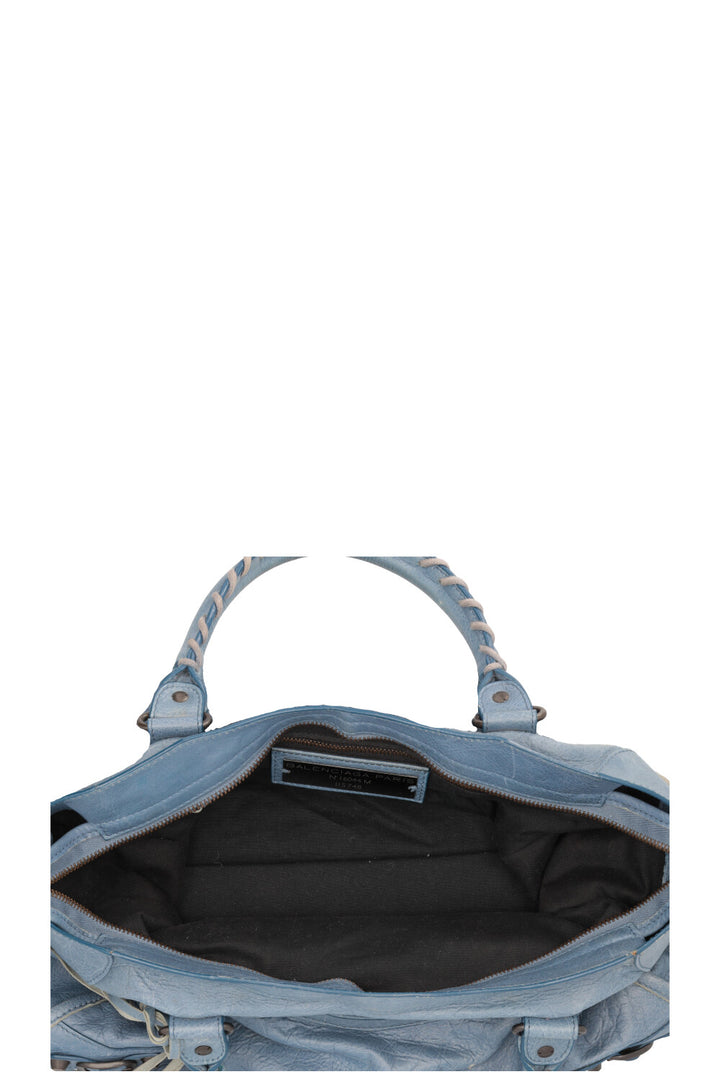 BALENCIAGA Classic City Bag Medium Leather Atlantique