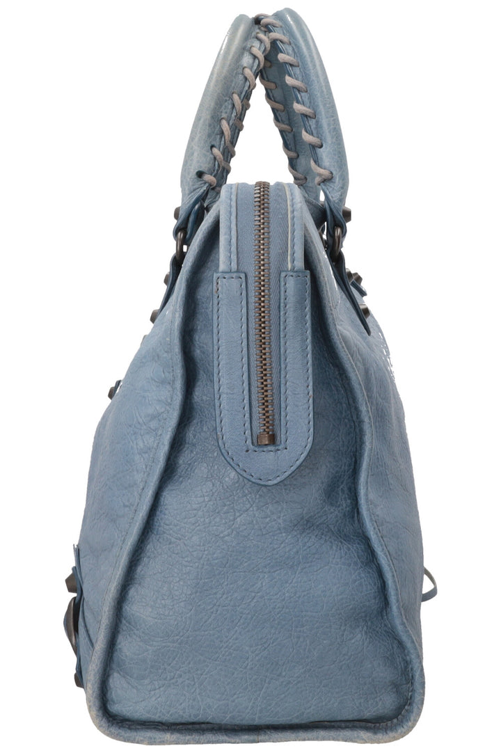 BALENCIAGA Classic City Bag Medium Leather Atlantique