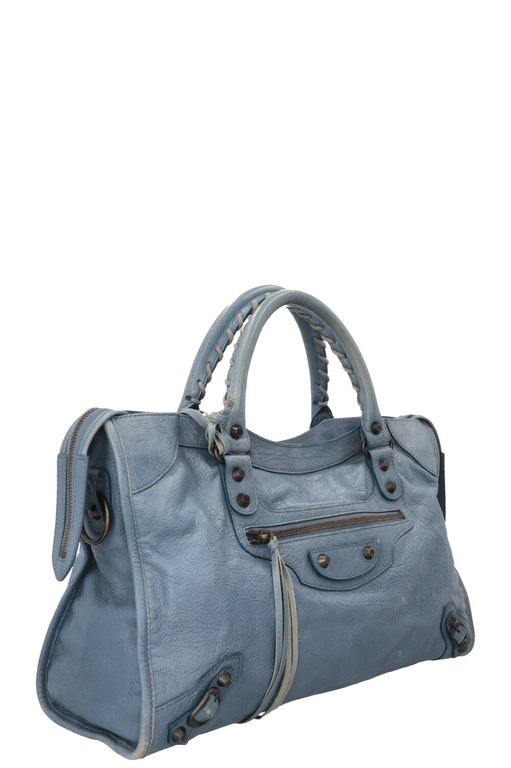 BALENCIAGA Classic City Bag Medium Leather Atlantique