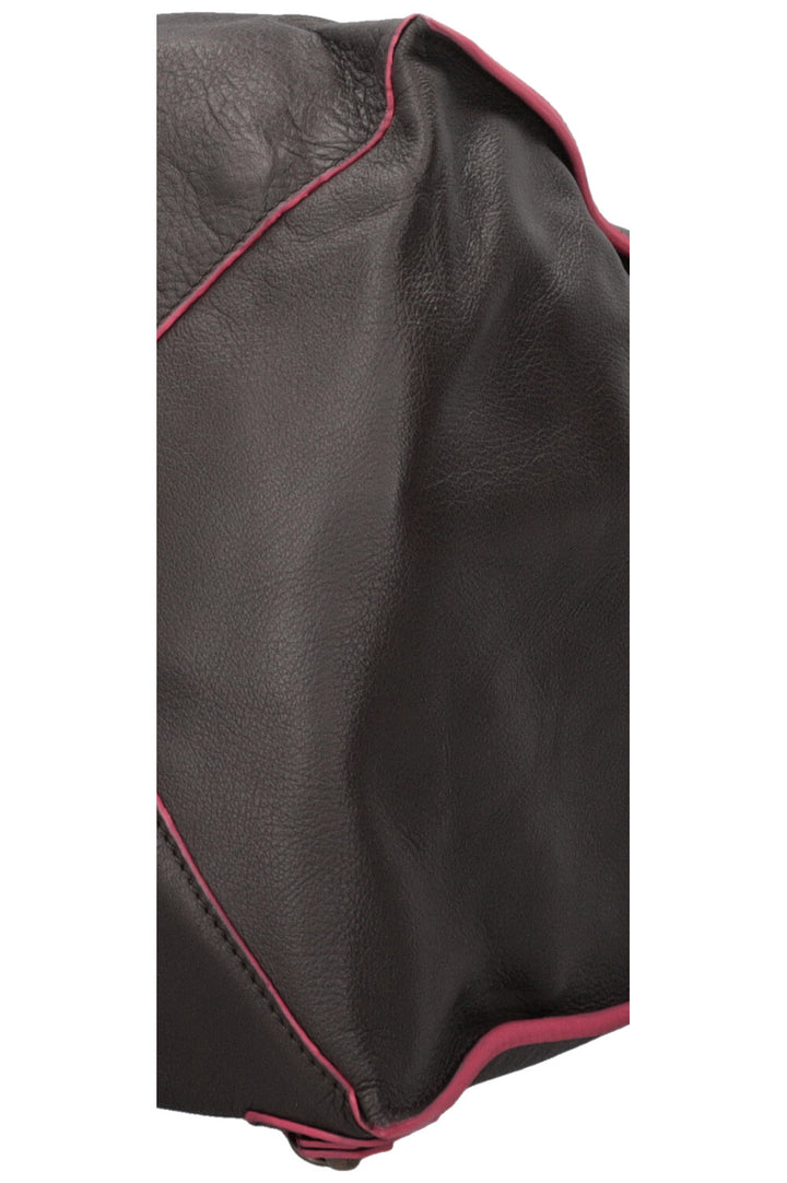 BALENCIAGA Papier Hobo Bag Leather Brown Pink
